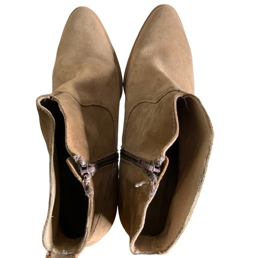 Pure Navy brown suede boots. Size 10 - Picture 4 of 6